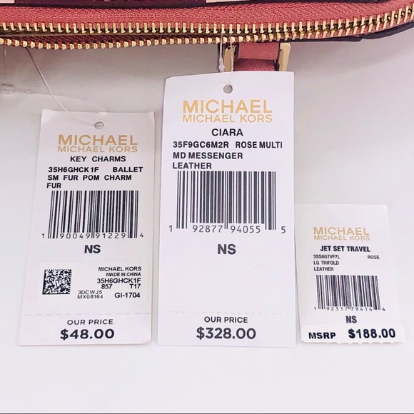 3PCS Michael Kors Ciara MD Satchel Wallet Charms - Picture 8 of 8